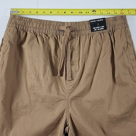 Zoo York Men's Knee Length Cotton Shorts Dark Tan Stretch Size Medium - Picture 11 of 13